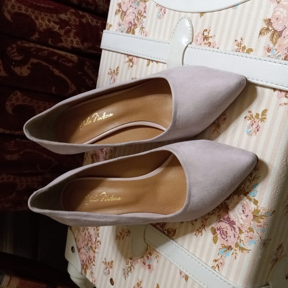 YULIA NADEEVA Pink Bridal Shoes Pumps Heels Soft Suede Sz 38 New - Picture 7 of 12